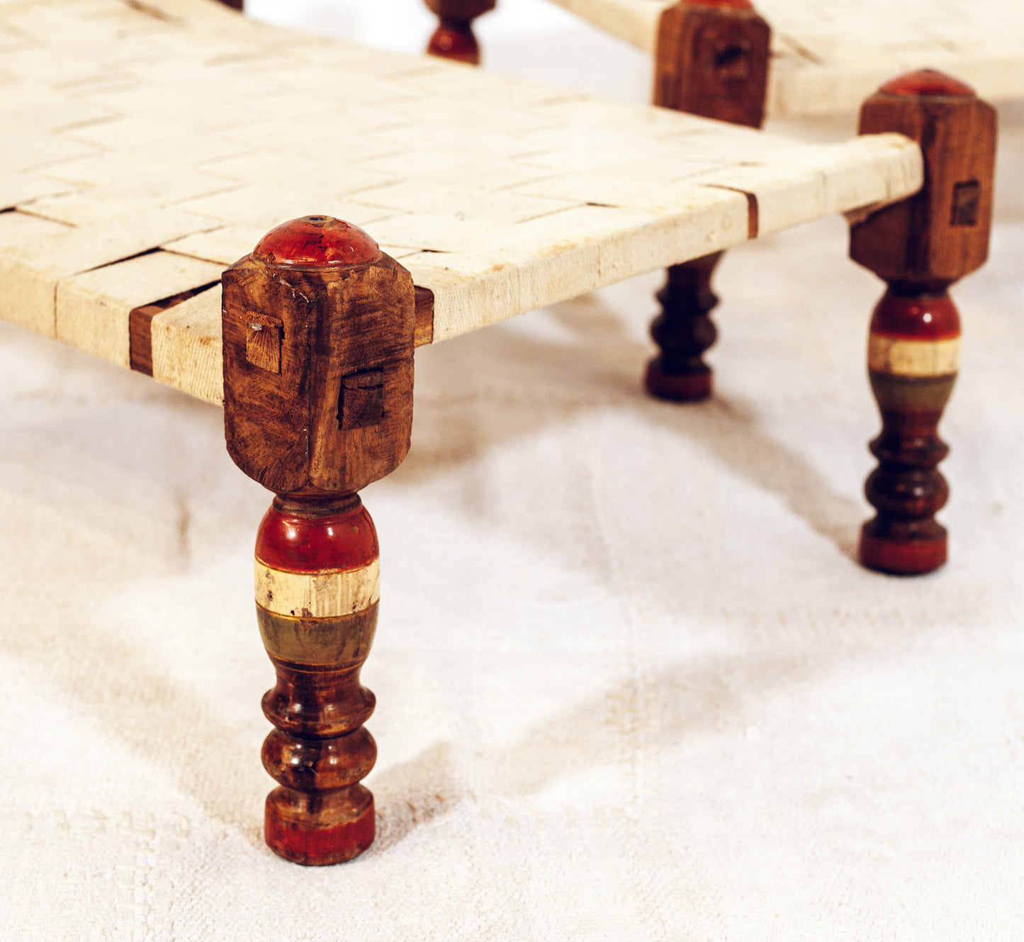 A Pair Of 20th Century Artist Stools From Cashmere