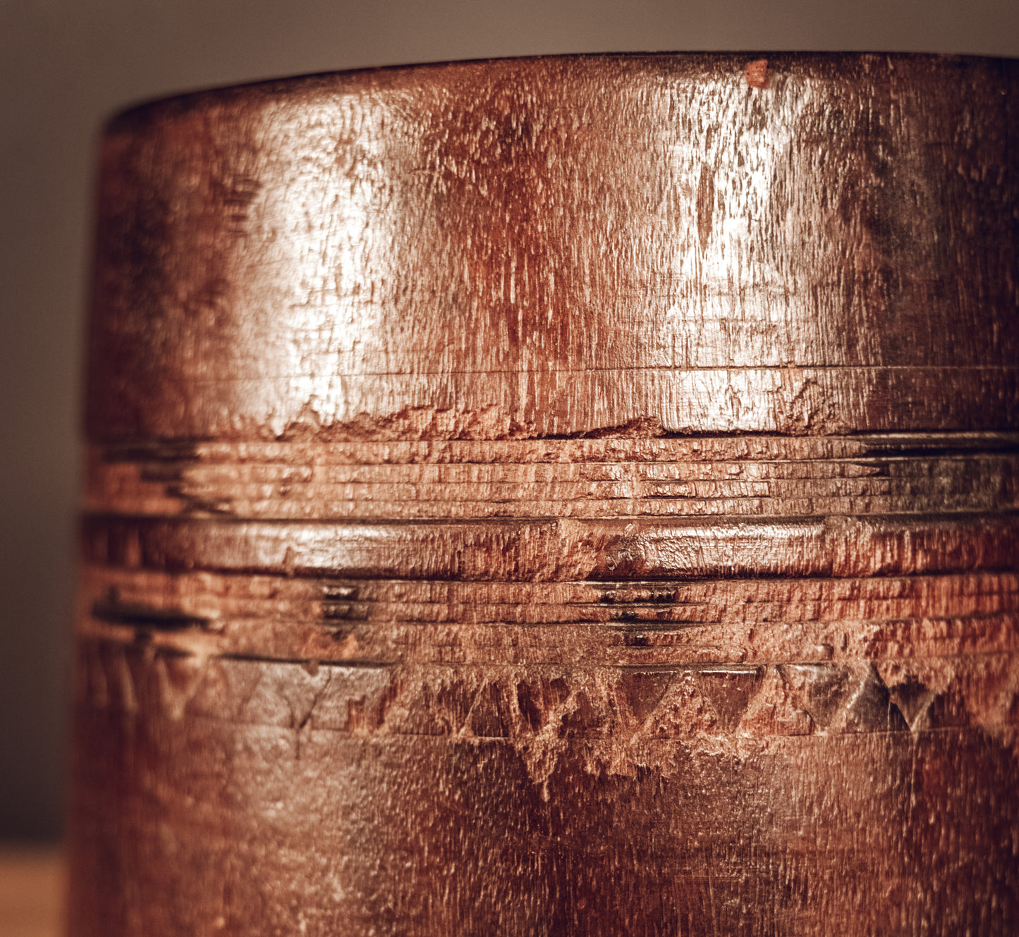 Wooden pot, Nepal, 20th century