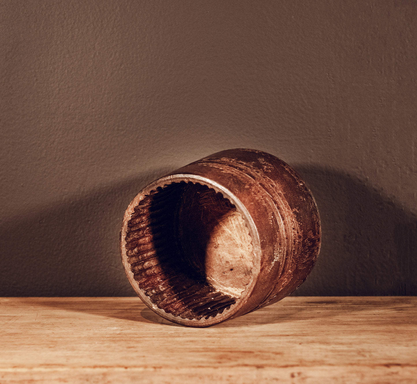 Wooden pot, Nepal, 20th century