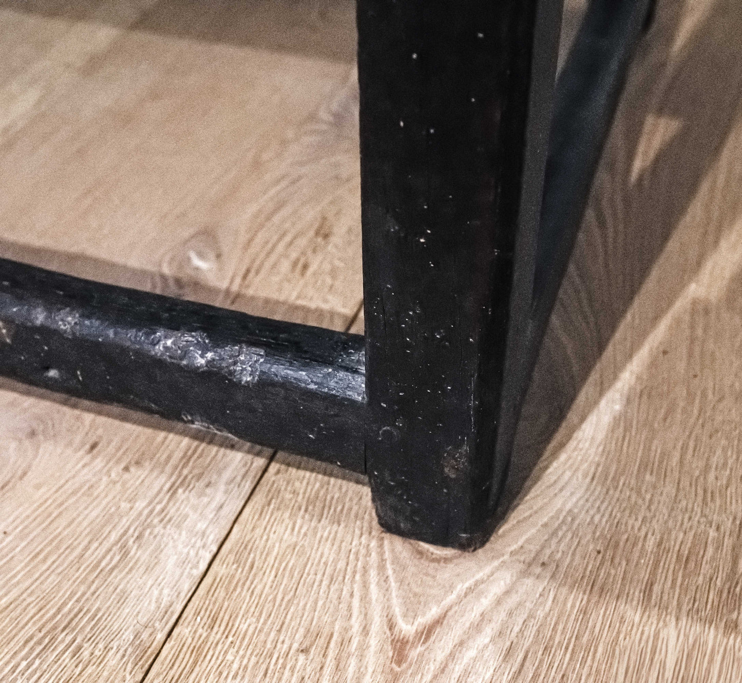 18th Century English Dark Oak Table in Solid Oak