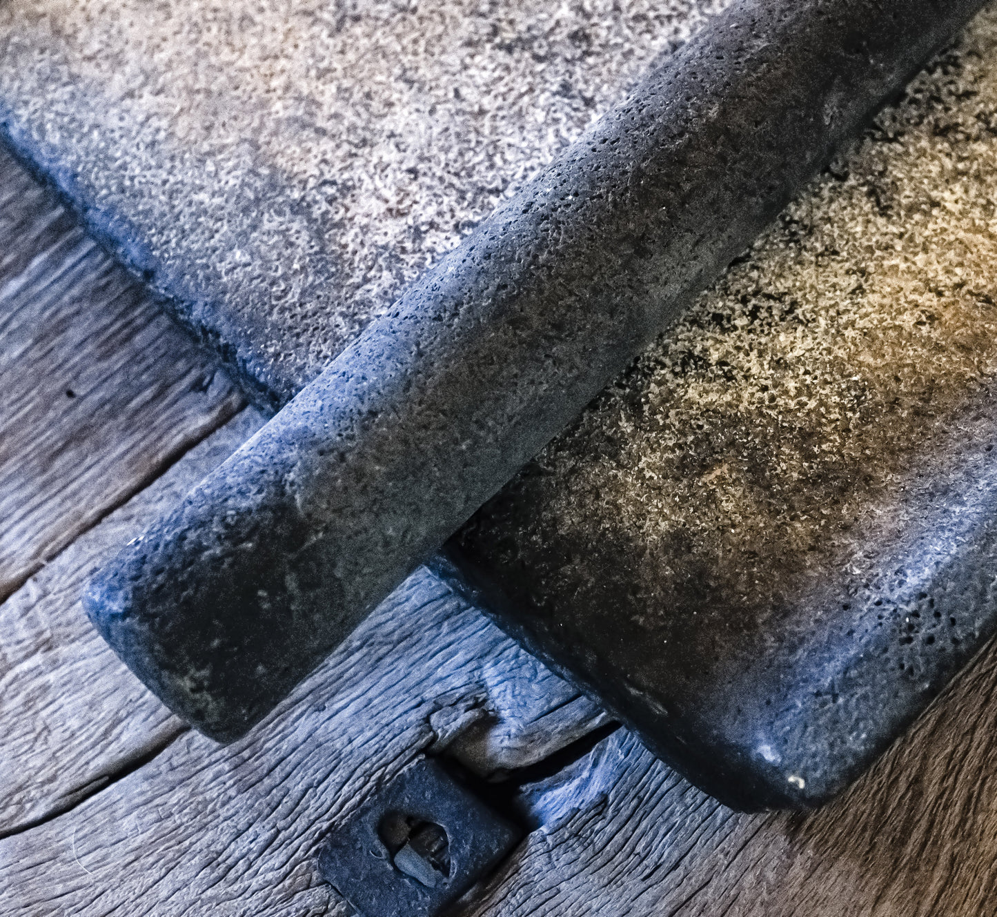 Early 20th Century Mexican Stone Metate with Grinding Roller