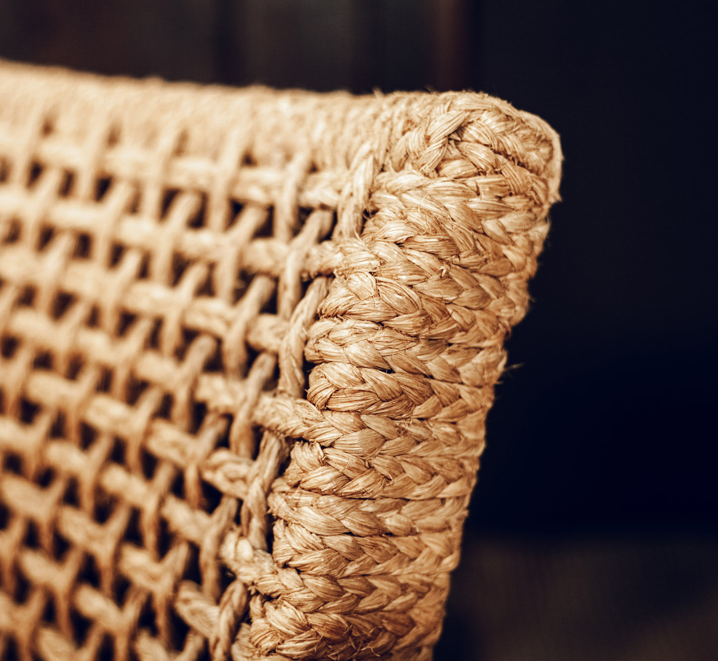 Audoux Minet braided rope armchair, Edition Vibo Vesoul, France, circa 1950