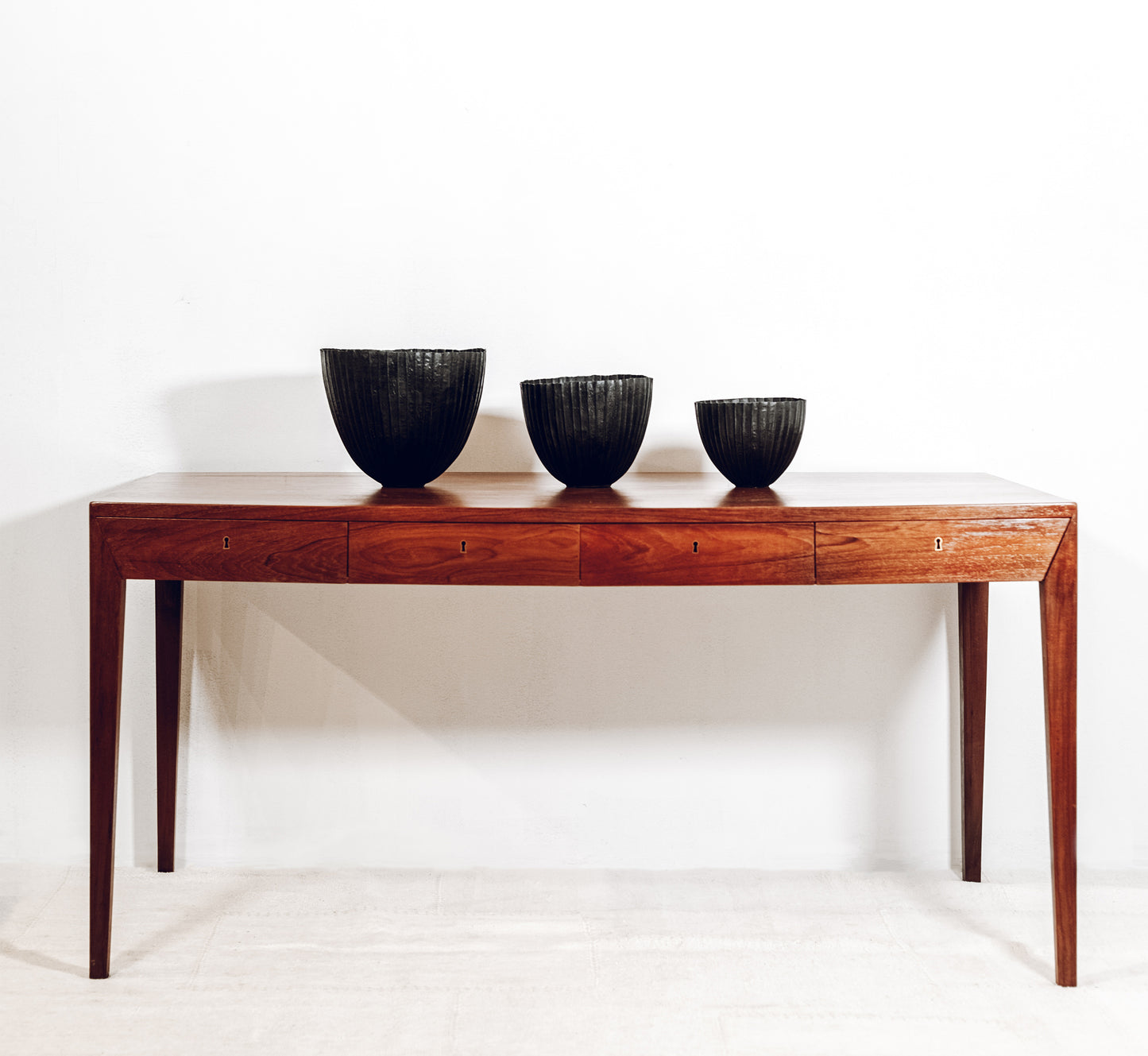 Collection of Three Copper Bowls by Adrian Hope