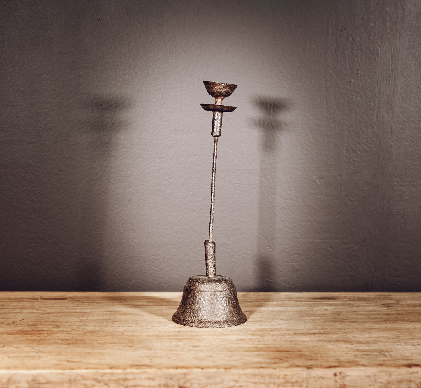 Cast iron candlestick