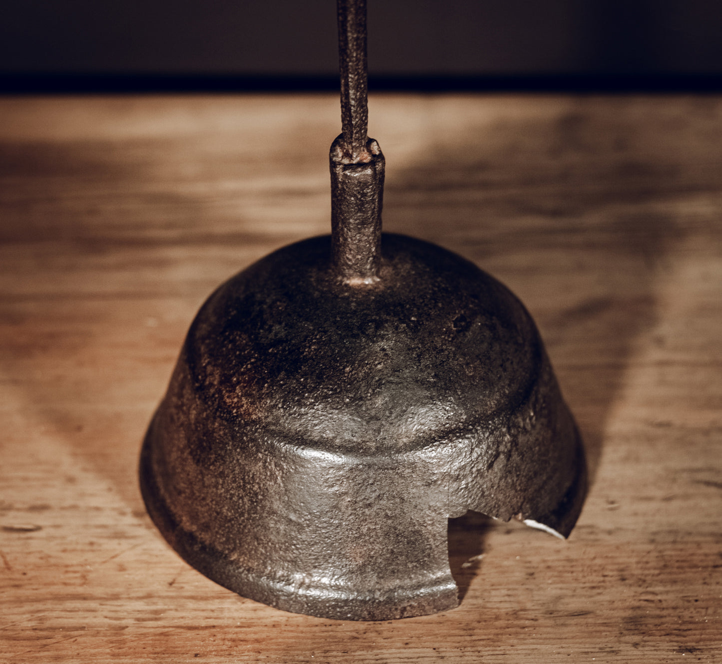 Cast iron candlestick