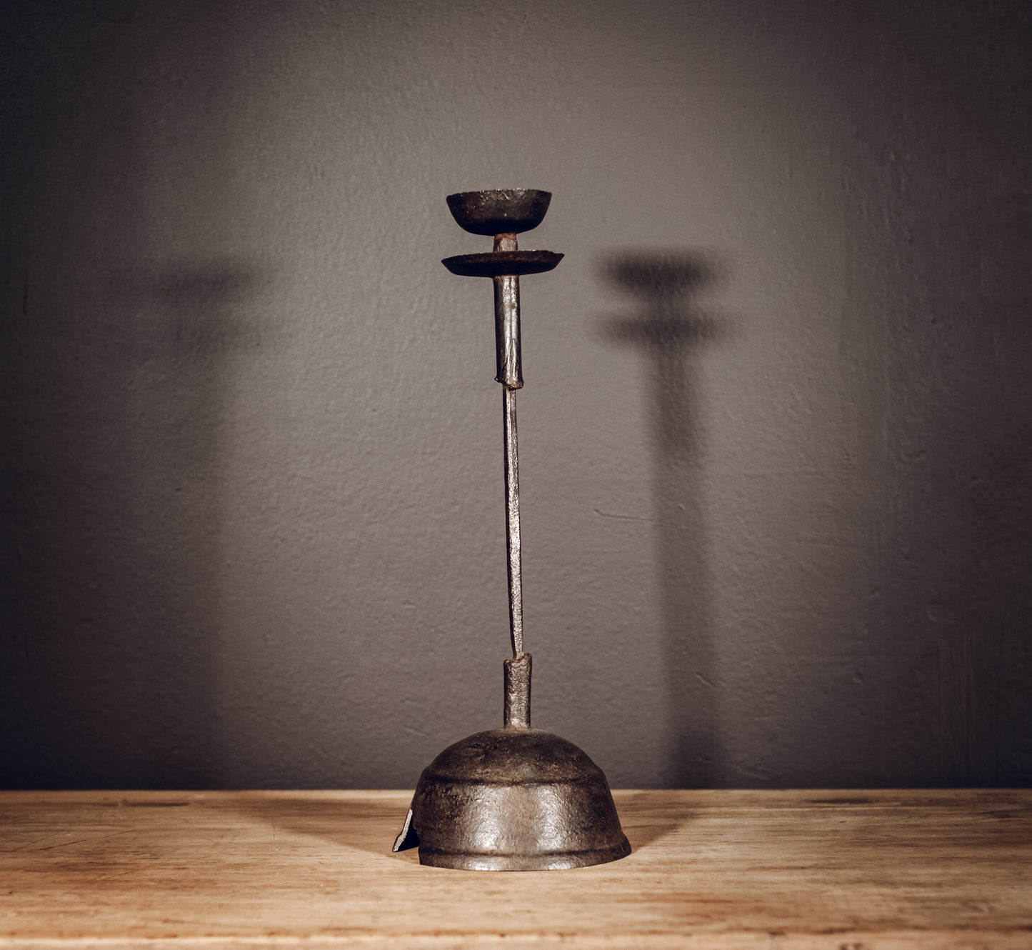 Cast iron candlestick