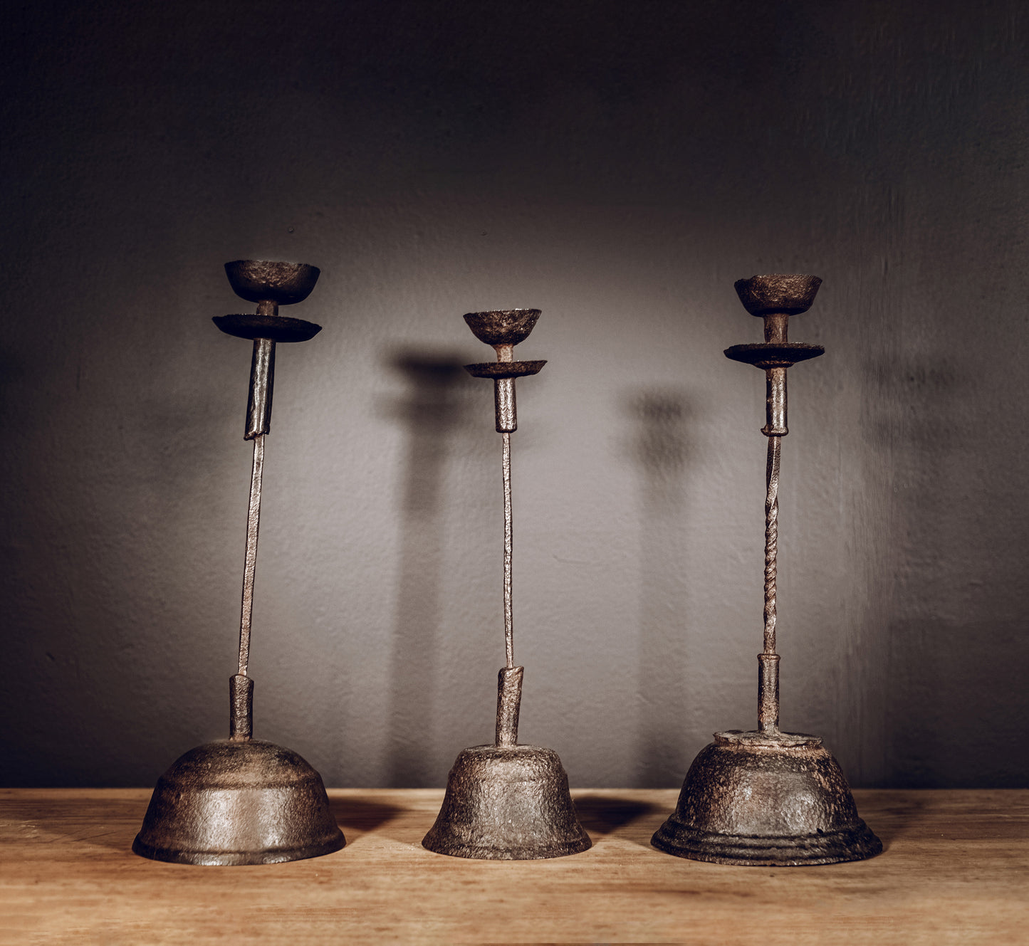 Cast iron candlestick