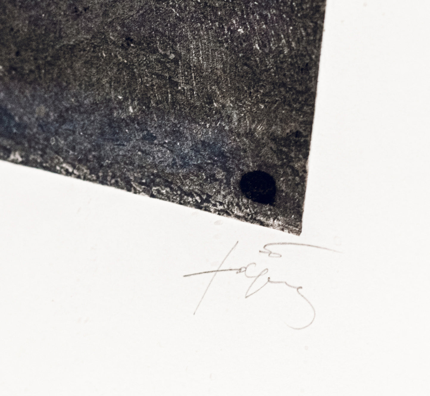 Trois taches — trois lignes by Antoni Tàpies, 1972, signed