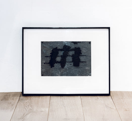 Trois taches — trois lignes by Antoni Tàpies, 1972, signed