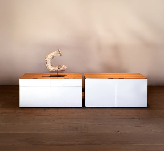 Pair of Antoine Philippon & Jacqueline Lecoq Wall-Mounted Cabinets for Bofinger, Germany, circa 1955