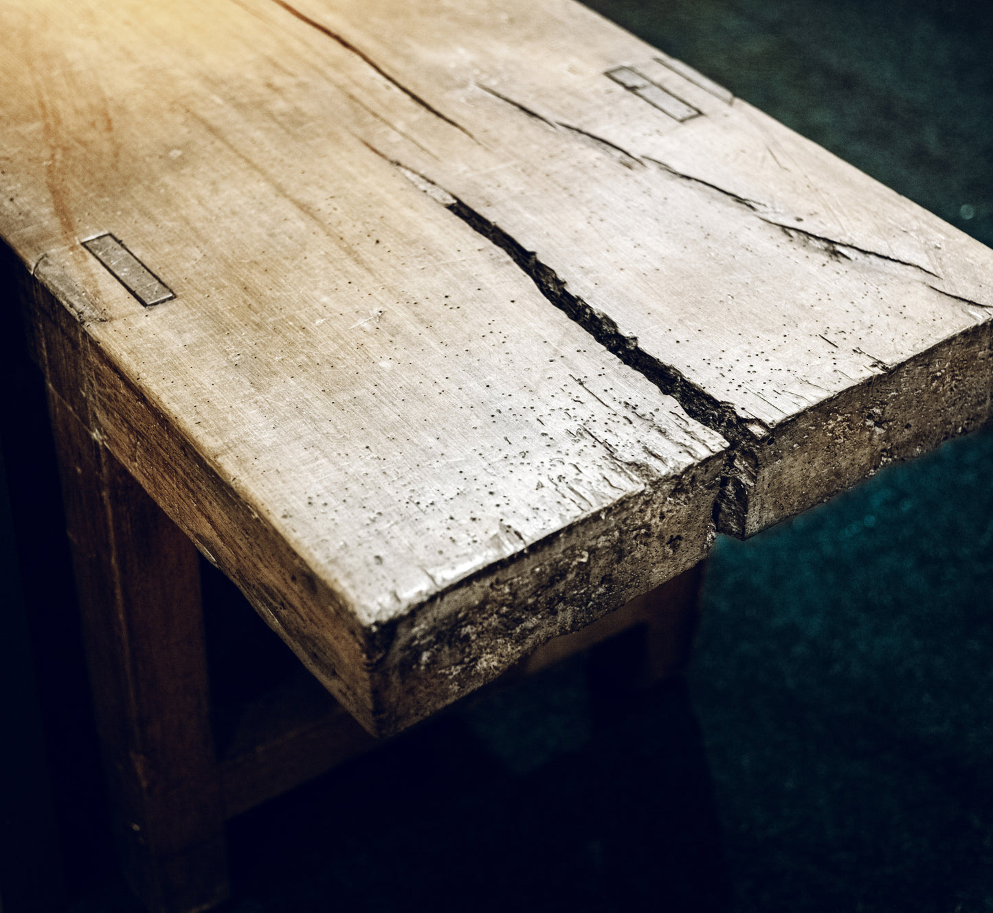 French oak console table, 18th century