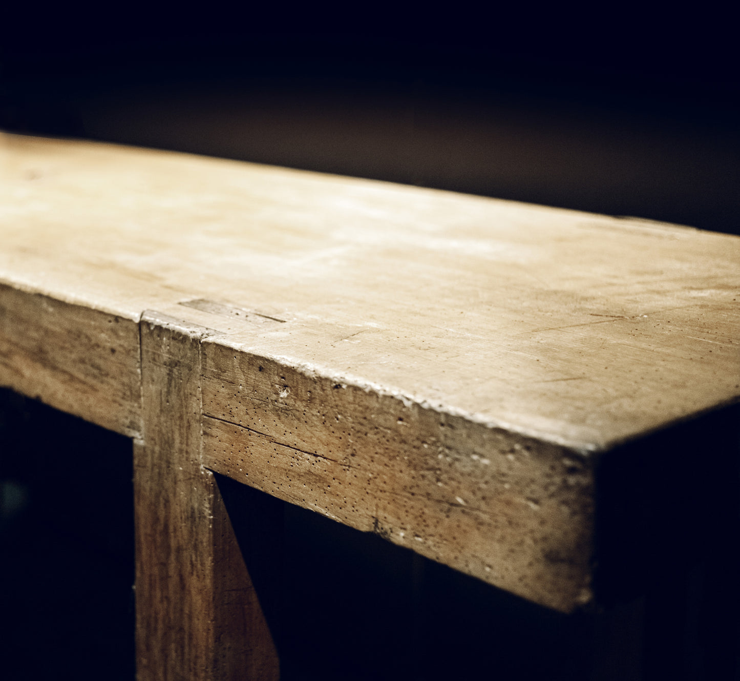 French oak console table, 18th century