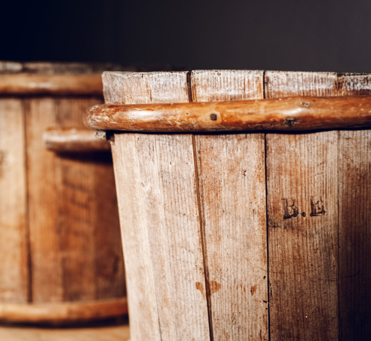 Pair of Scandinavian water containers