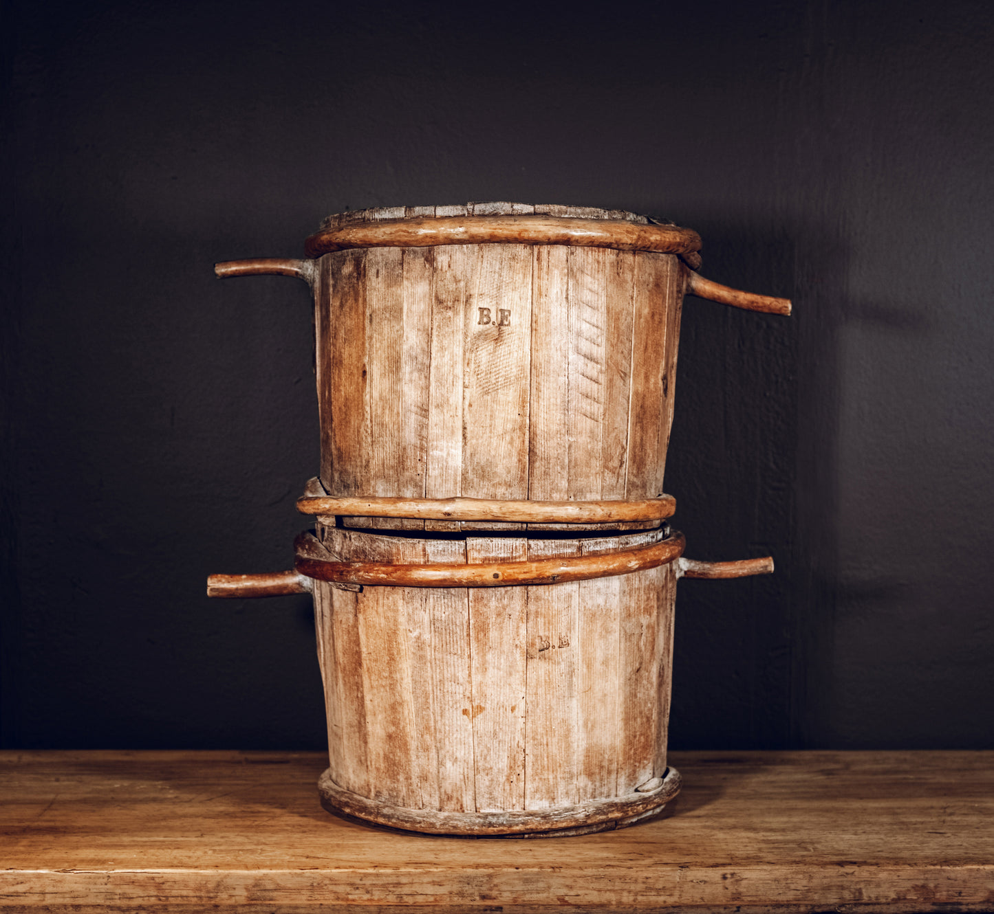 Pair of Scandinavian water containers