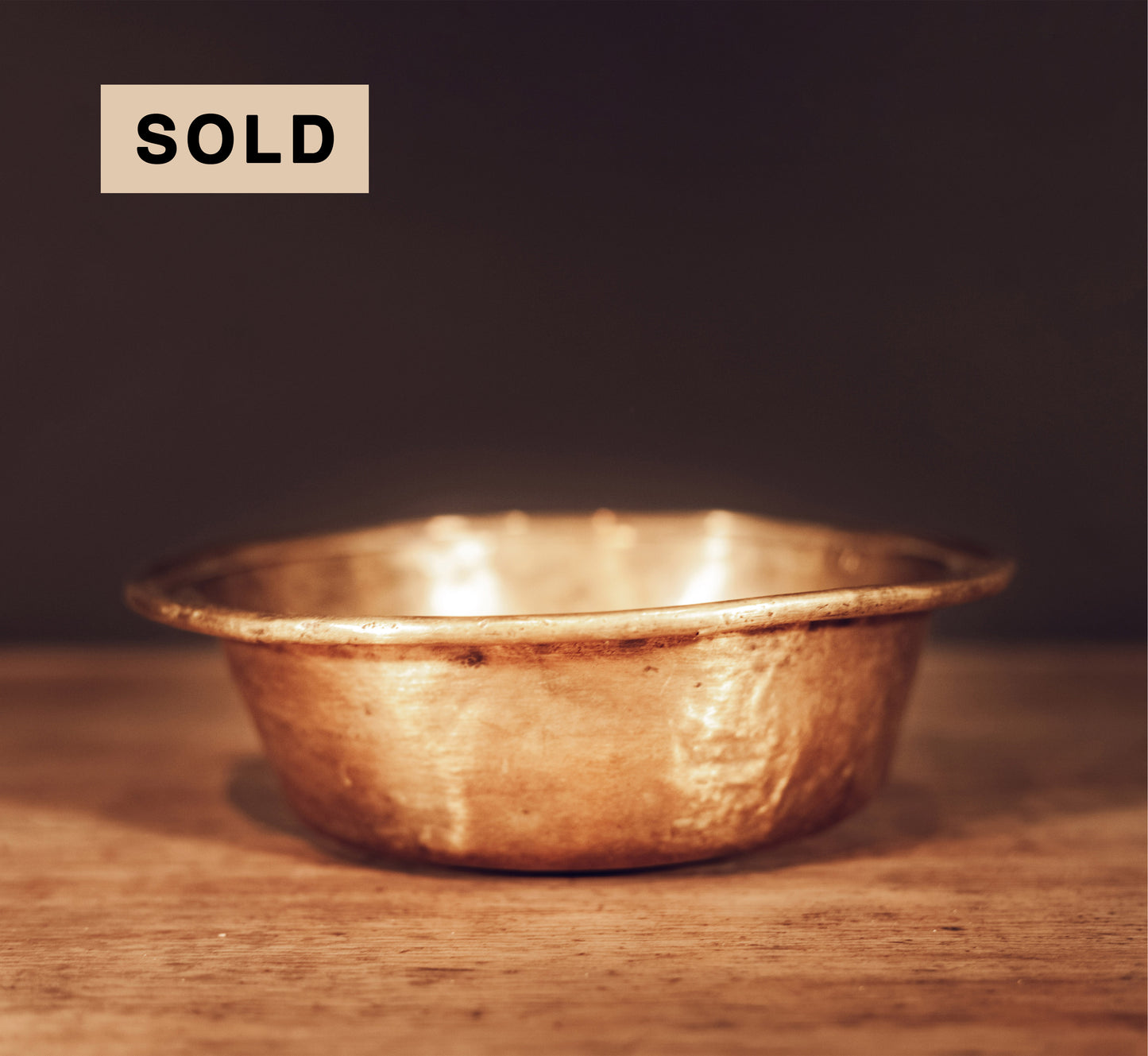 Brass scale bowl, 19th century