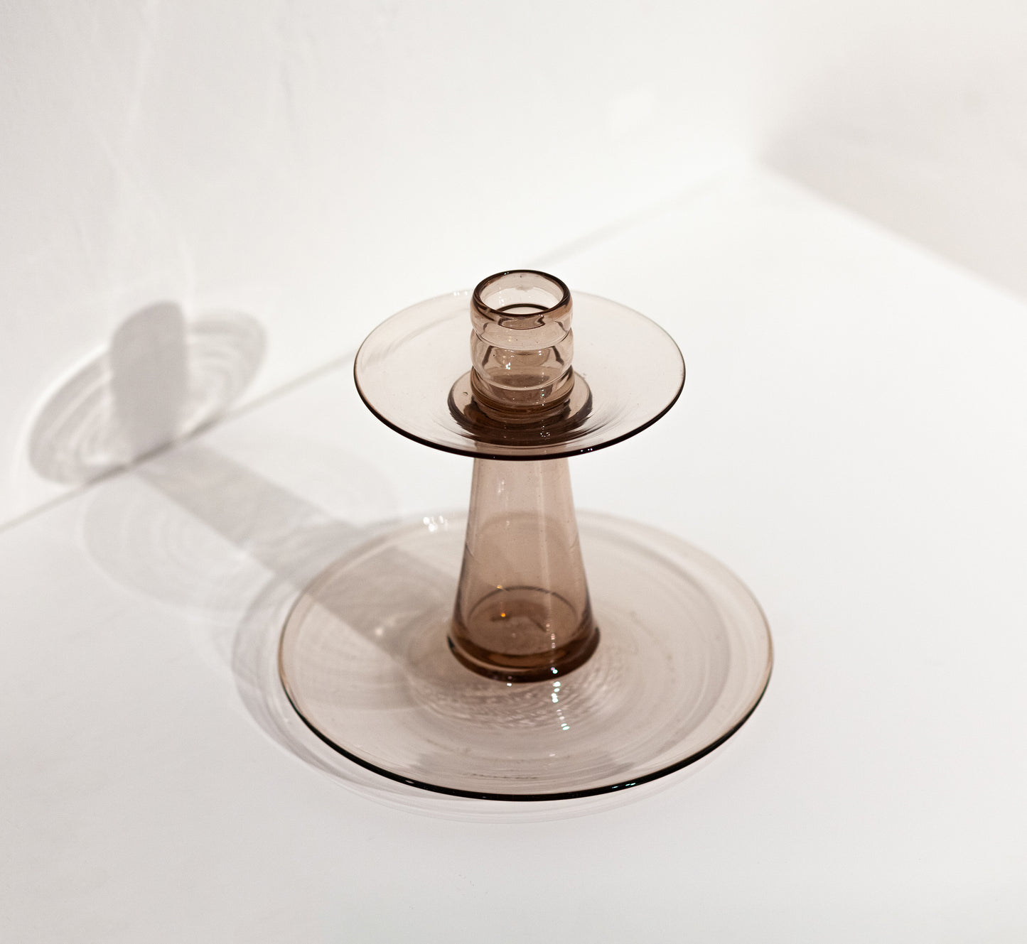 Venetian Glass Candlestick by Vittorio Zecchin, Murano, circa 1940