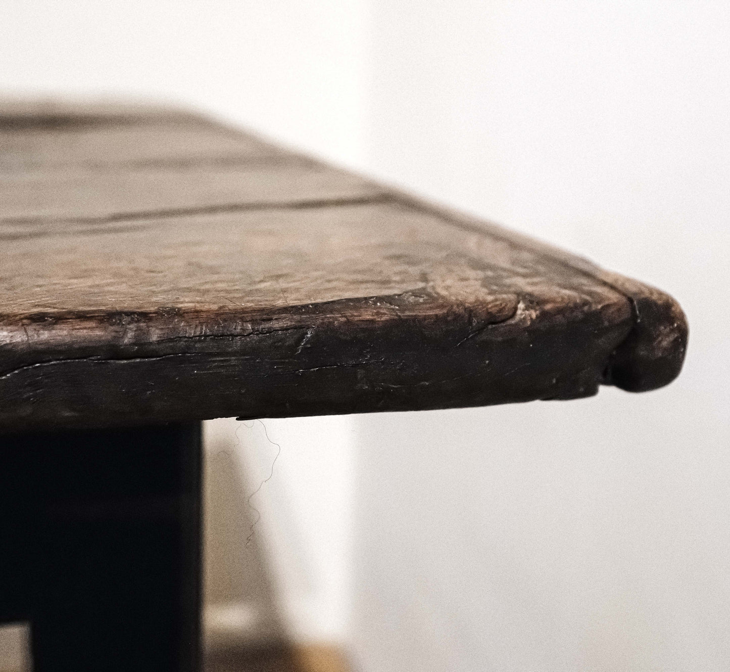 18th Century English Dark Oak Table in Solid Oak