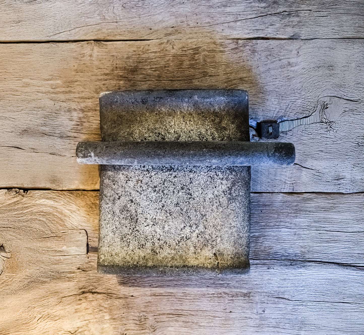 Early 20th Century Mexican Stone Metate with Grinding Roller